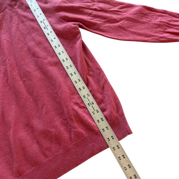 SUTTON STUDIO Womens 100% Cashmere Red Mock Turtleneck Sweater Size M - Picture 11 of 11